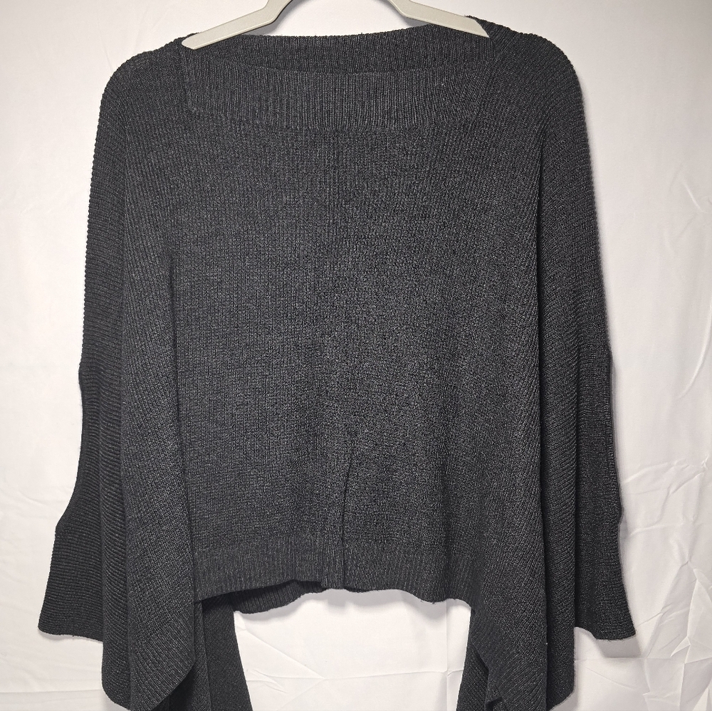Lululemon Forward Flow Poncho Cashmere Blend Sweater Grey One Size OSFM B3 EUC